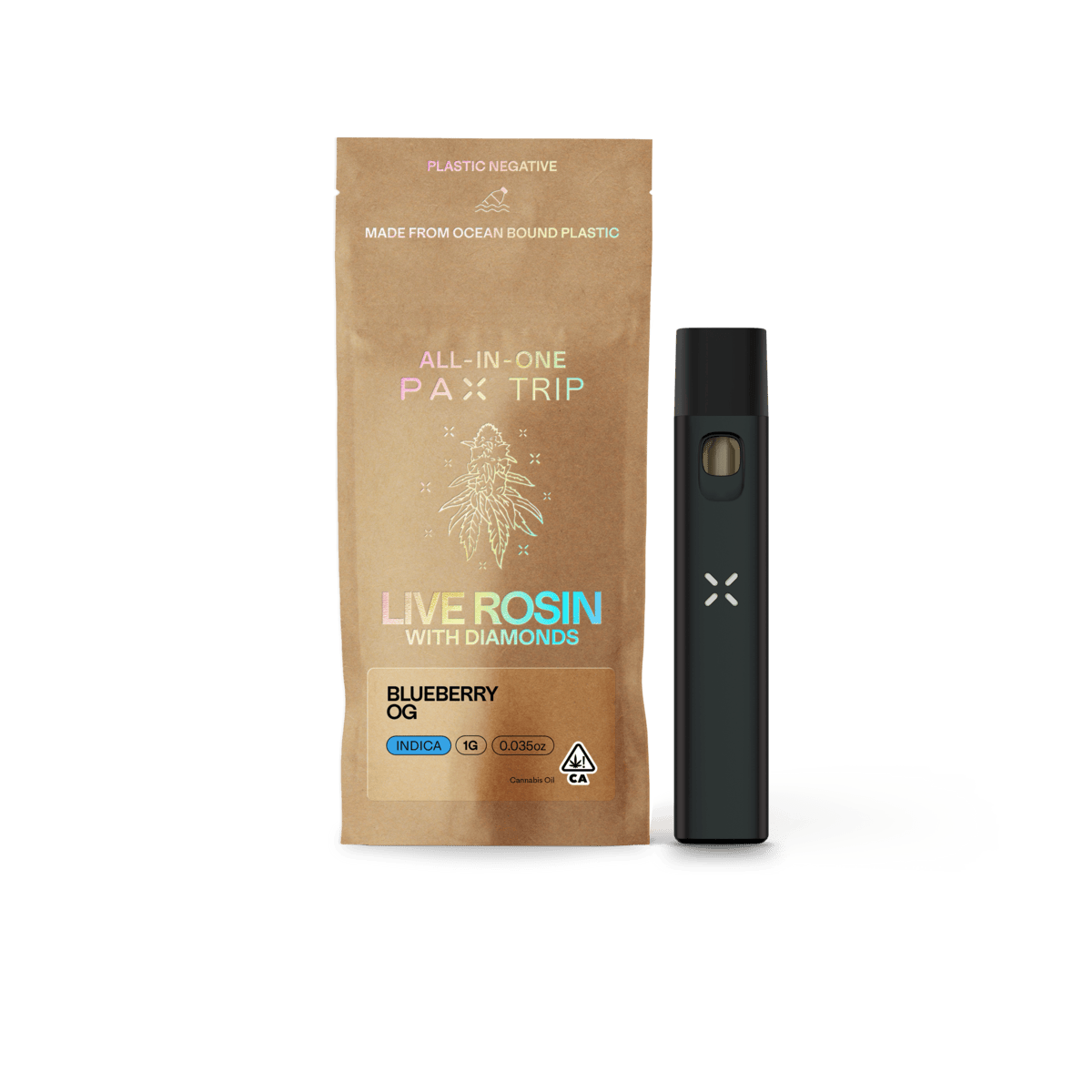 PAX Trip Live Rosin AIO 1g - Blueberry OG