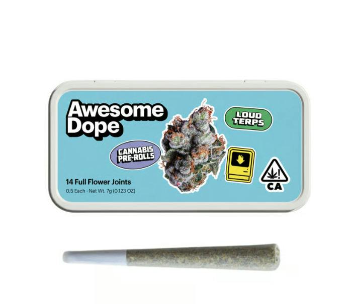 Awesome Dope Preroll 14pk - Orange Apricot