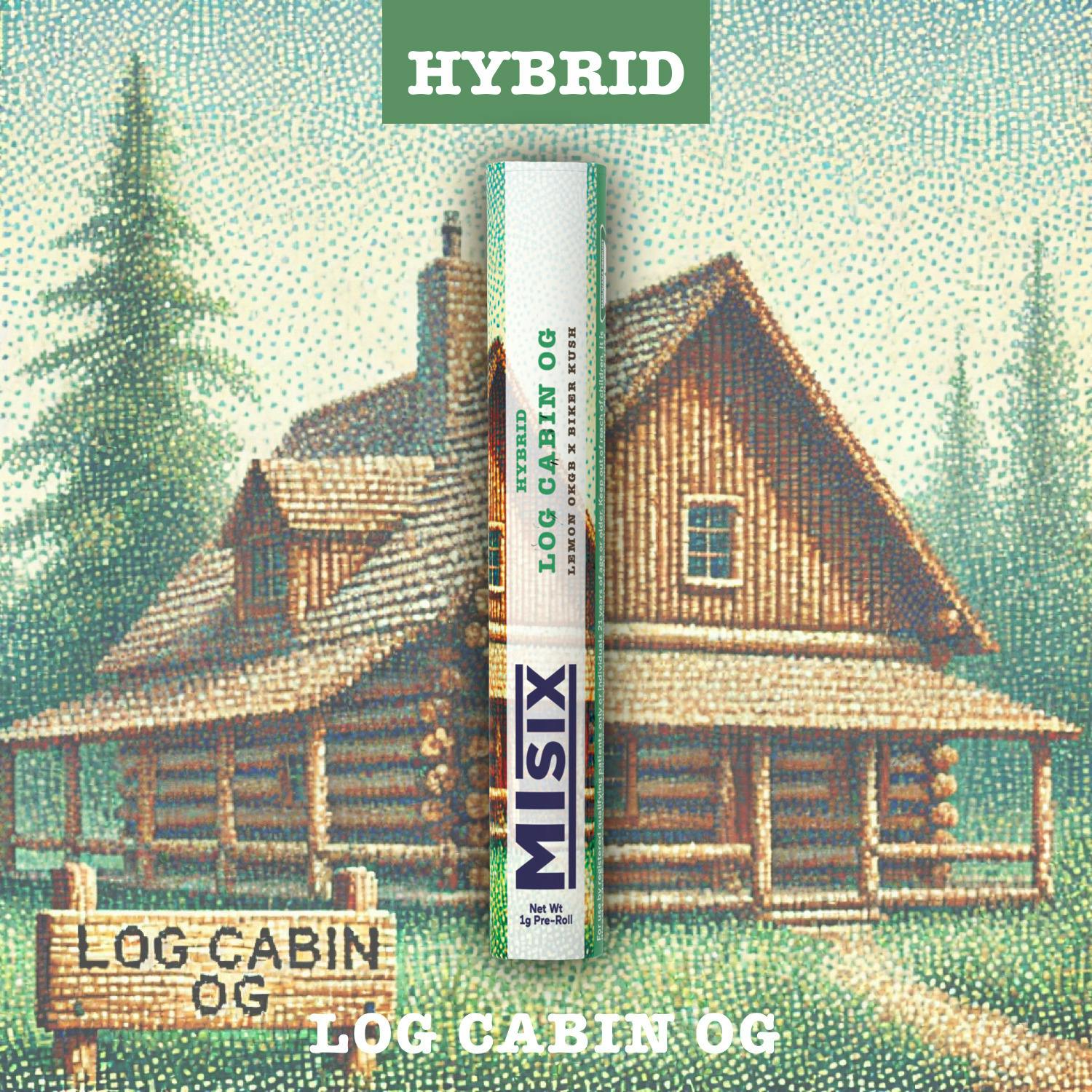 Log Cabin OG 1g Pre-Roll at Skymint Coldwater Cannabis Retailer