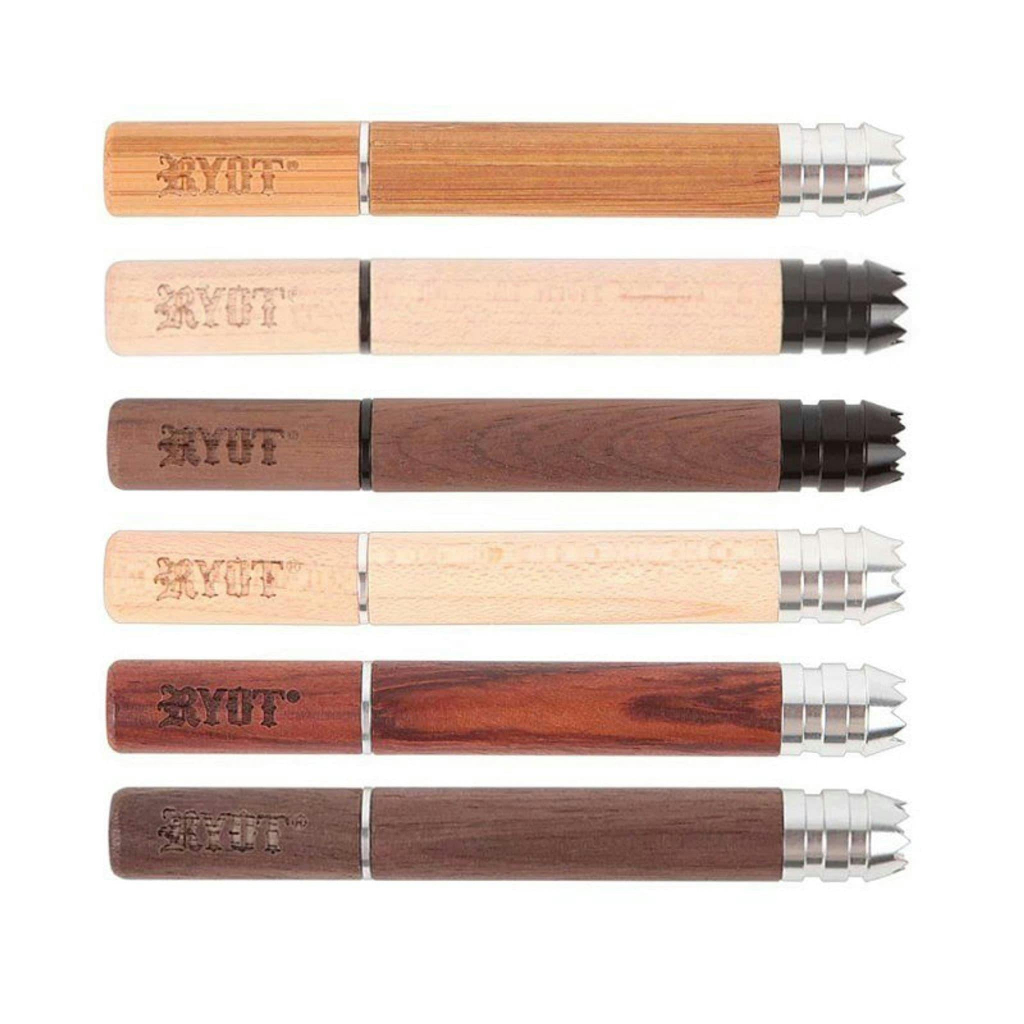 RYOT | Wooden One Hitter Taster Bat w/ Digger Tip and Twist Ejection | 3"