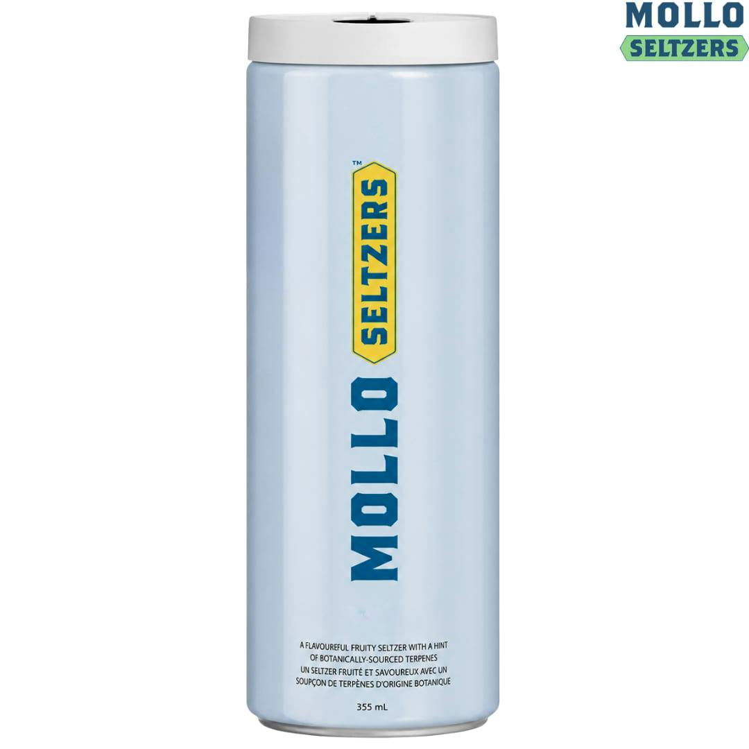 Mollo | 1:2 Lemon Seltzer THC:CBG | Sugar Free Beverage
