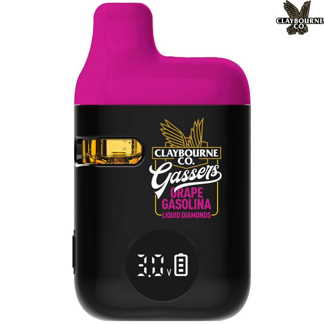 Claybourne | Gassers Grape Gasolina Liquid Diamonds Disposable Pens | 0.95g