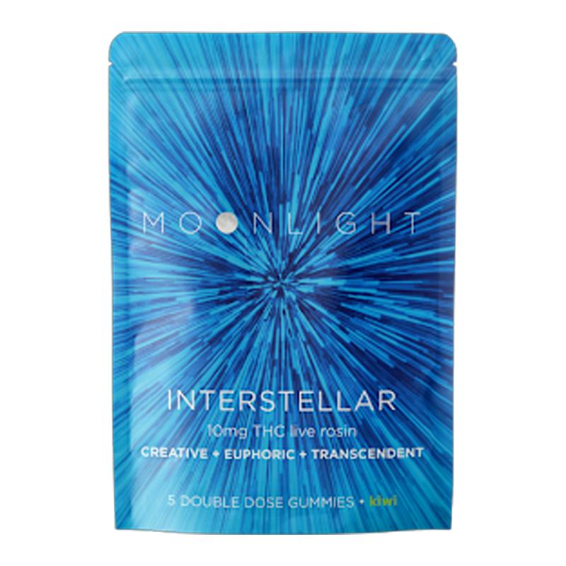 Interstellar Live Rosin Gummies, Kiwi | Edible | 10mg 5ct