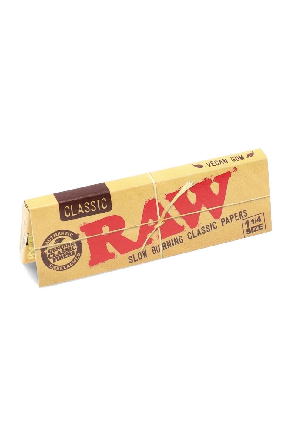 RAW Classic 1 ¼ Rolling Papers – 50 Leaves per Pack at Anoka Cannabis Company