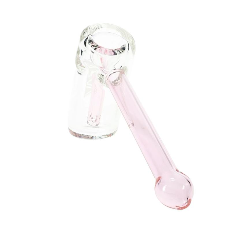 5" GRAV Colorful Glass Mini Hammer Bubbler - Pink