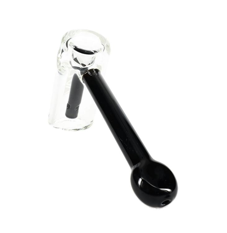 5" GRAV Colorful Glass Mini Hammer Bubbler - Black