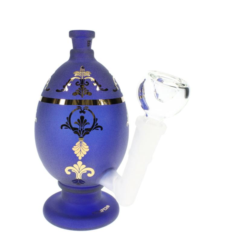 6" Hemper Jeweled Egg Glass Bong