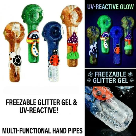 5" Chilled Nature Freezable Glycerin Glass Spoon Pipes