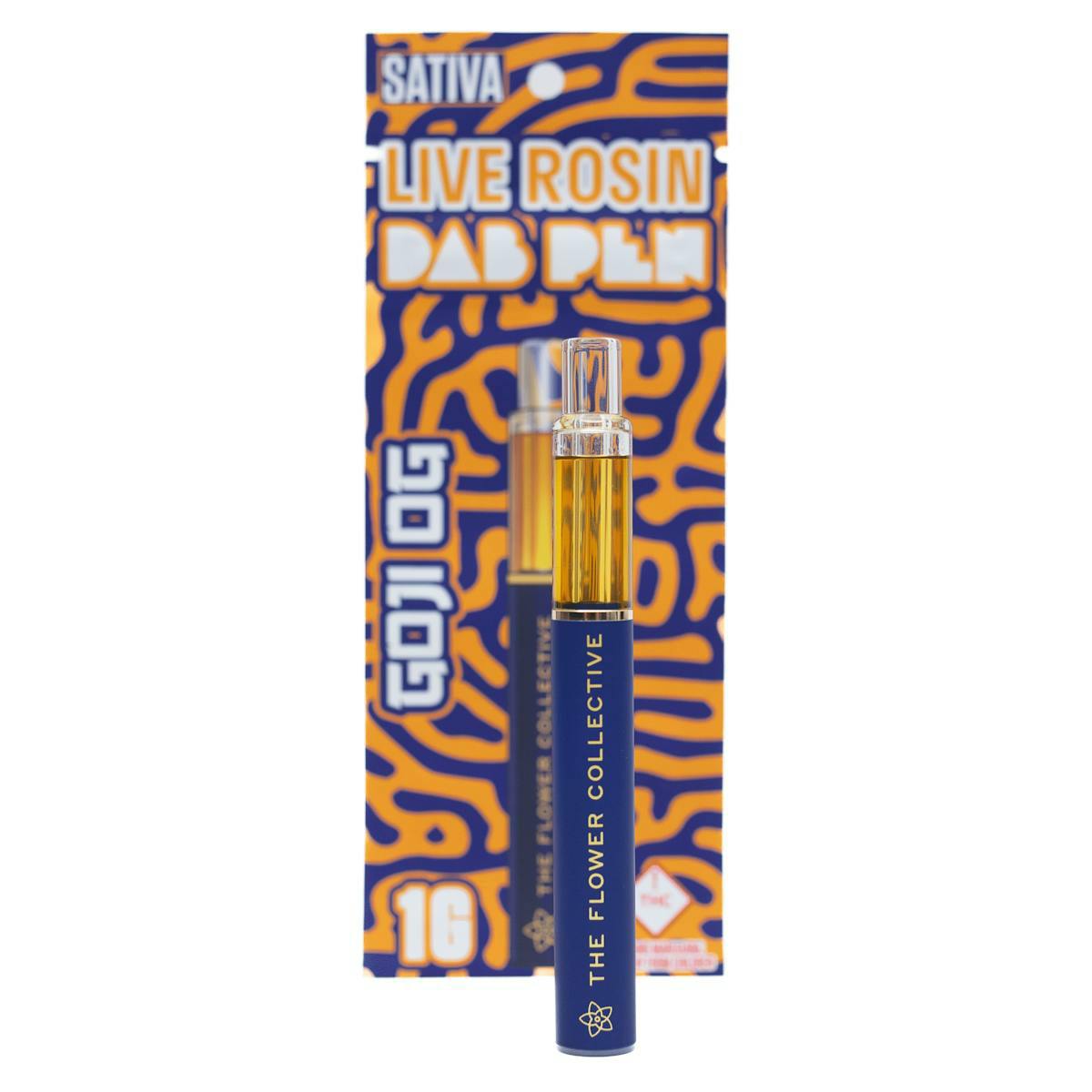The Flower Collective First Press Live Rosin Dab Pen | Goji OG 1g Rec