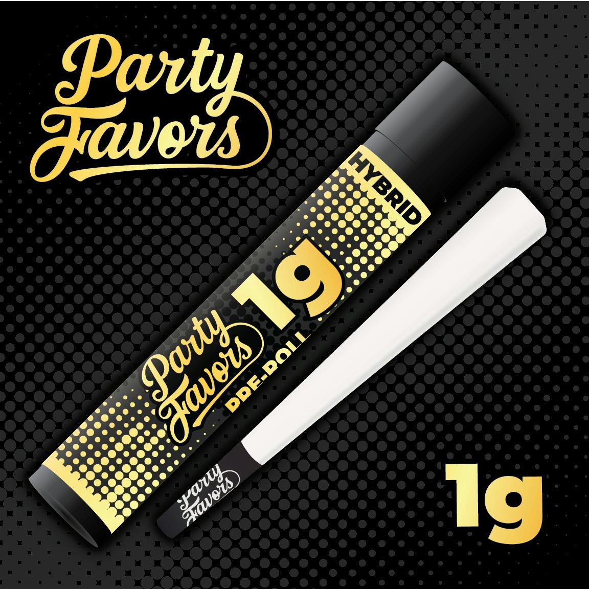 Party Favors | 1g Flower Pre Roll | Rainbow Guava
