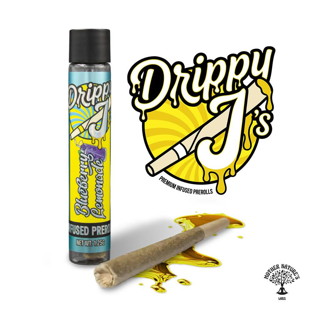 Drippy J's | 1.2g Infused Pre Roll | Blueberry Lemonade