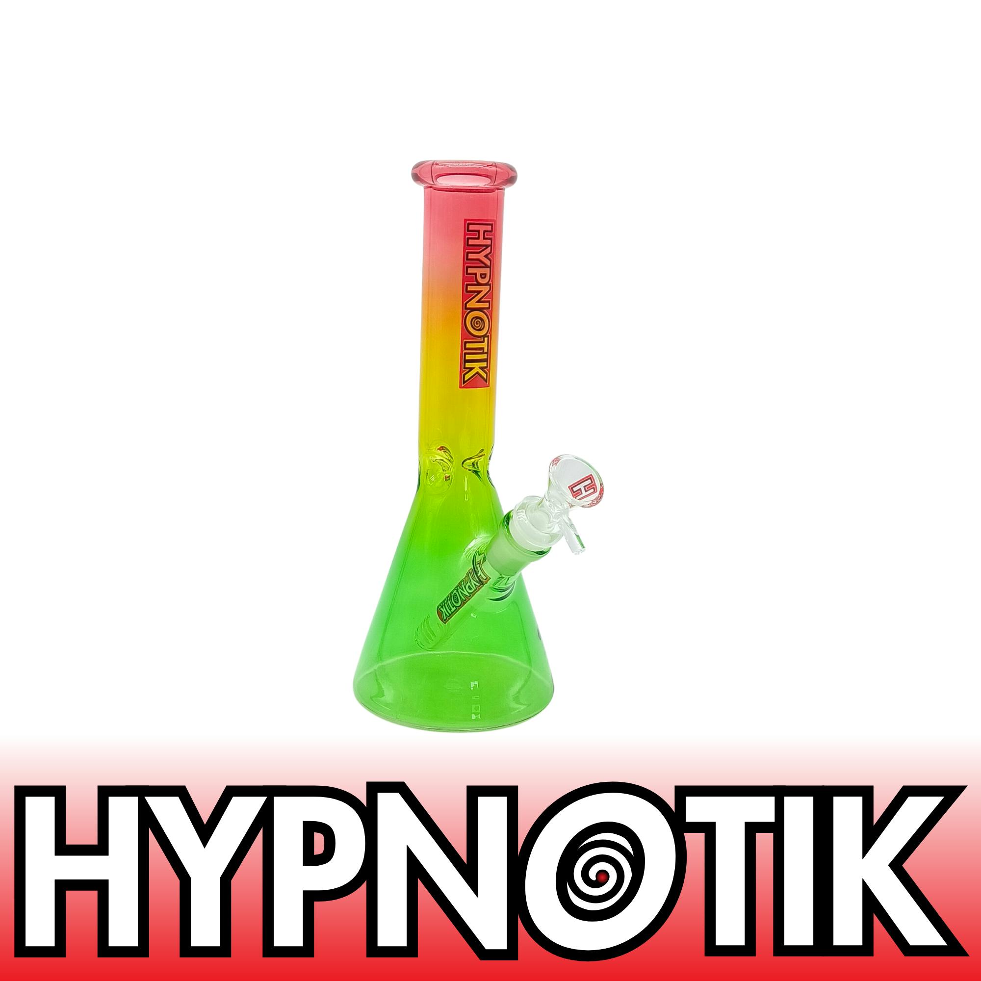 Hypnotik | Glass Beaker Bong | 10 Inch | Rasta