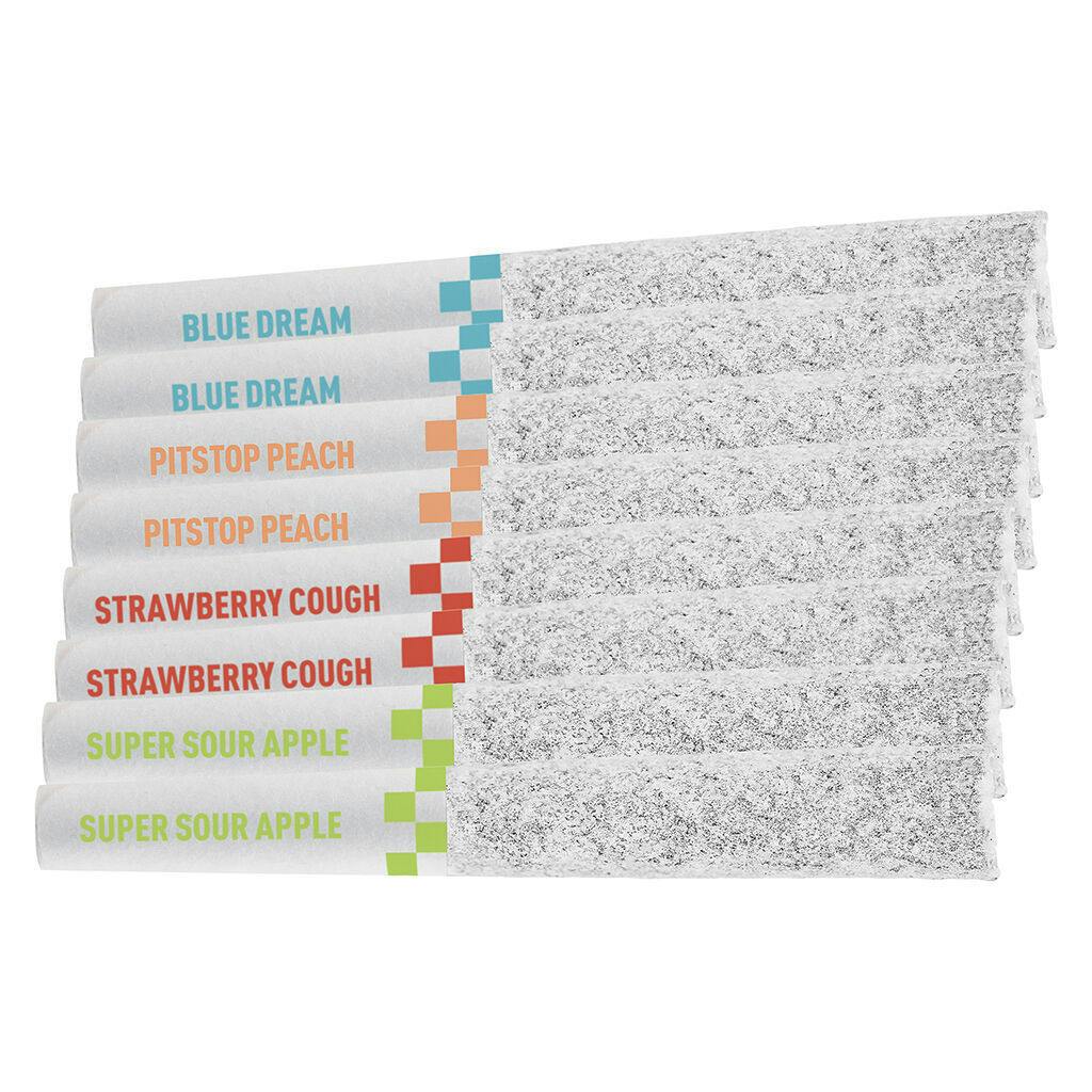 Claybourne | Fast Variety Sativa Pack | Infused Pre-Rolls | 8 x 0.35g