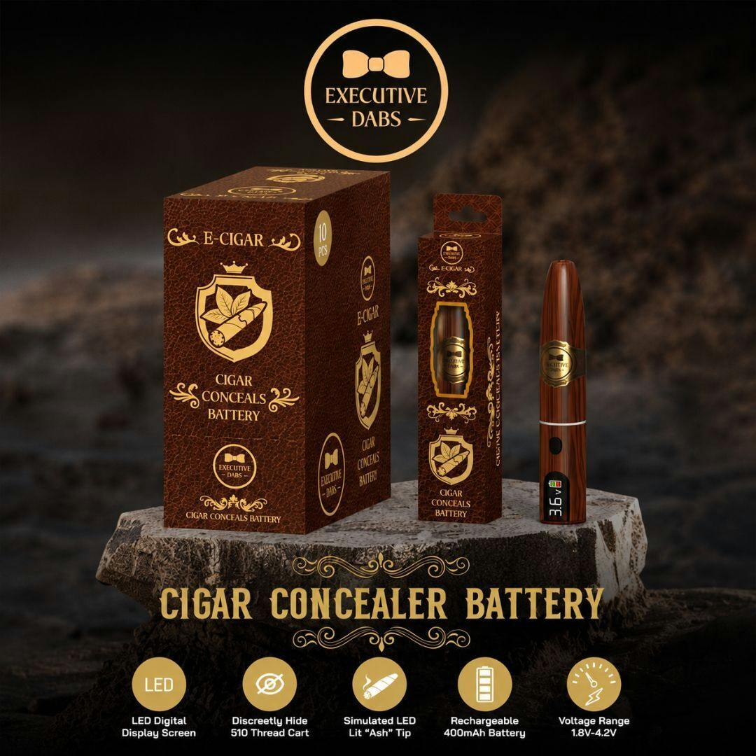 Executive Dabs | E-Cigar 510 Battery | Mahogany