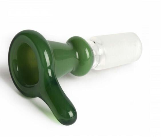 14/20 Glass on Glass Thumper Cone Pull-Out - Jade