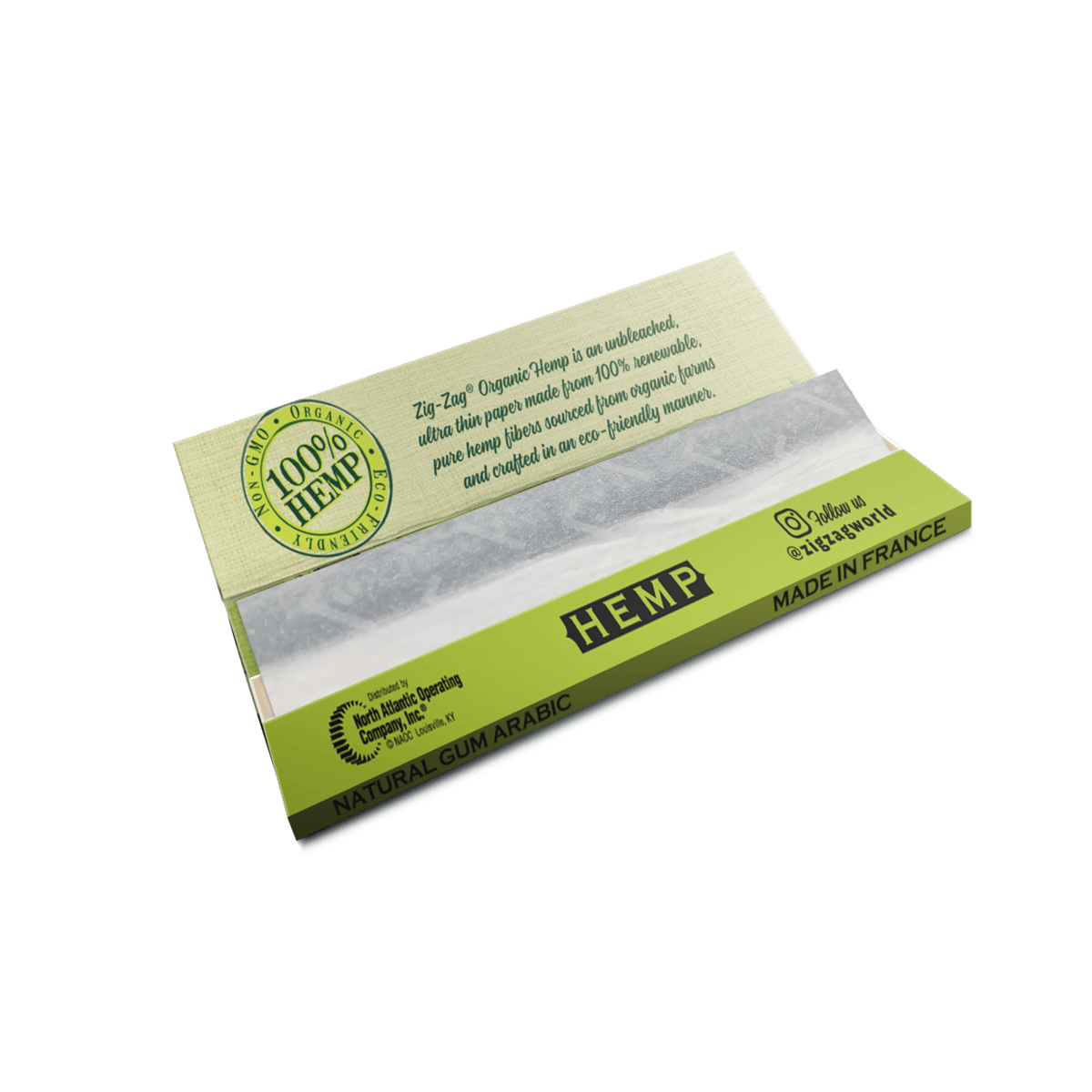 Zig Zag - Organic Hemp King Size Papers - CB05-H (RIGHT)