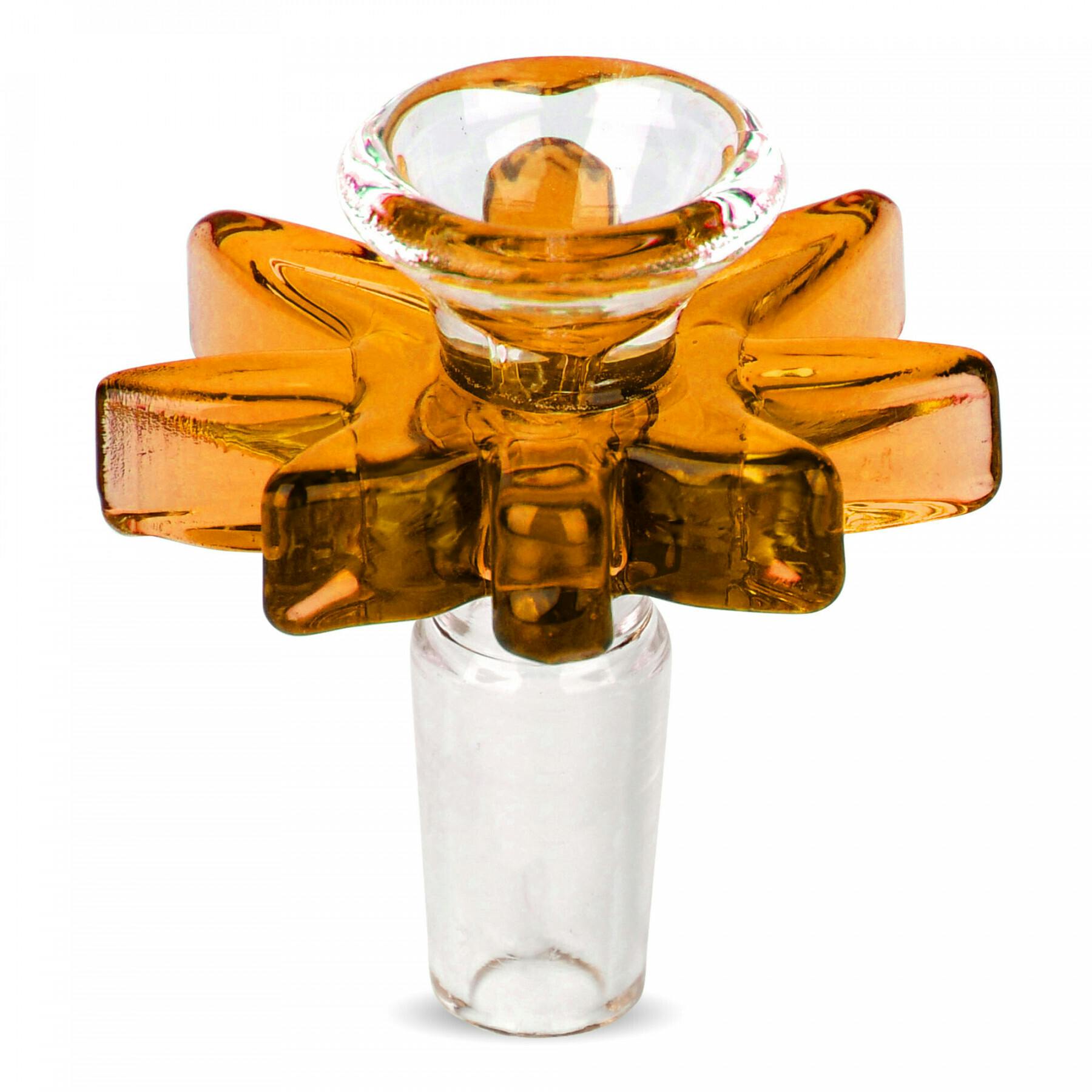 Red Eye Glass - 14mm Big Leaf Pull-Out - Honey Gold - 156Y - FRK-41