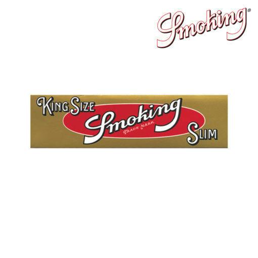 Smoking - Gold Rolling Papers - King Size Slim - 33 pack - CB03-H (RIGHT)