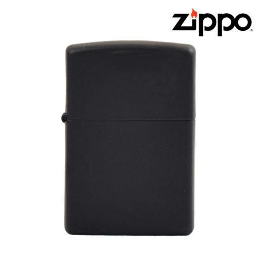Zippo Lighter - Matte Black - BRK-14 (LEFT)