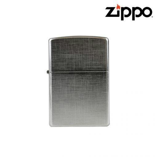 Zippo Lighter - Linen Weave - BRK-13 (LEFT)