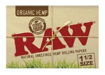 Raw Organic Unrefined Hemp Rolling Papers 1 1/2" - CB07-C (RIGHT)