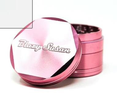 BLAZY SUSAN 4 PIECE PINK ALUMINUM GRINDER -