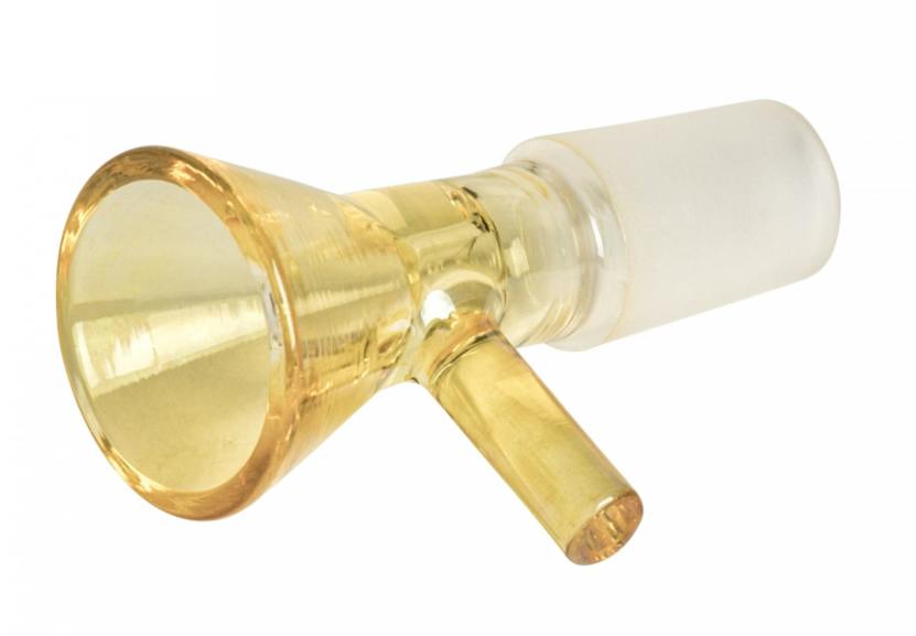 Red Eye Glass - 14mm Cone Pull-Out Color Changing - 132CC - FRK-63 (LEFT)