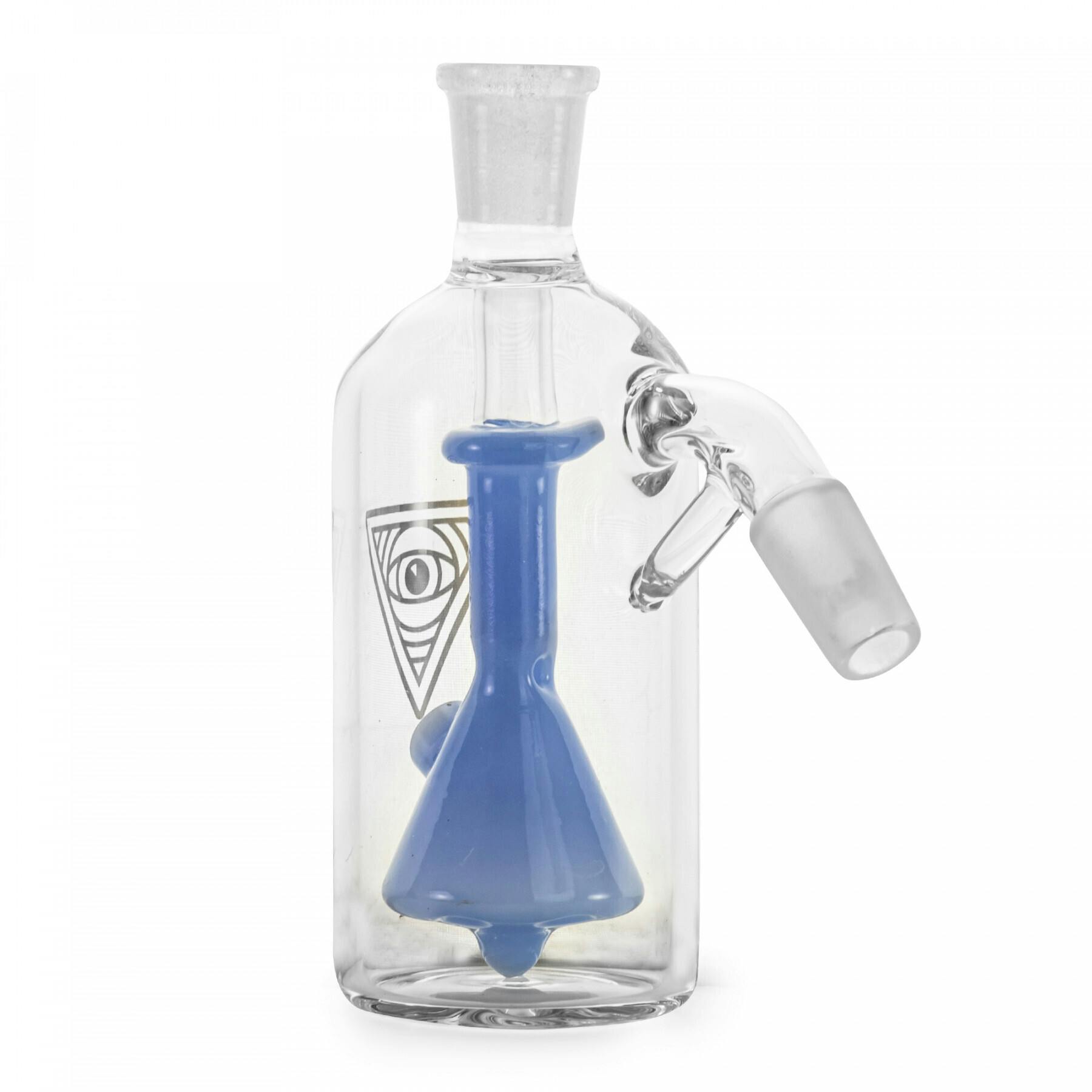 RED EYE GLASS® 14mm 45 Degree 'Bong in a Bottle' Ash Catcher Periwinkle - S1E
