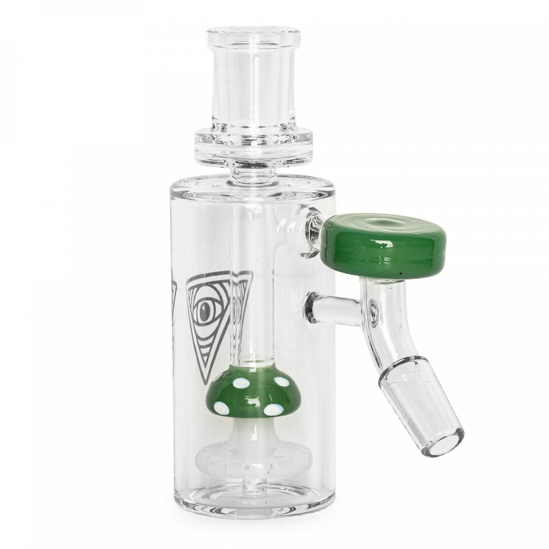 RED EYE GLASS® 14mm 45 Degree Funguy Ash Catcher Jade Green - S1D