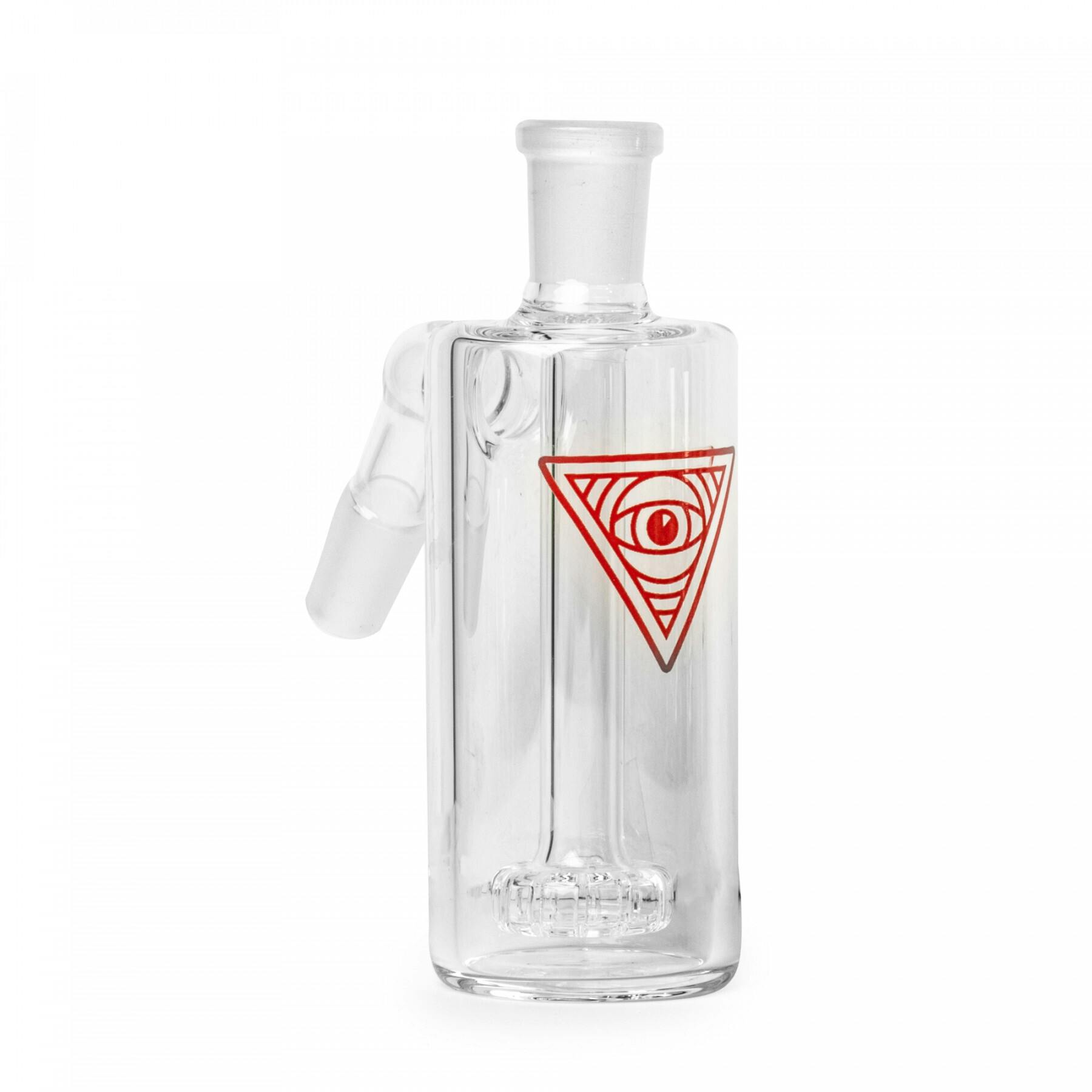 RED EYE GLASS® 14mm 45 Degree Clear Ash Catcher W/UFO Perc - S1C