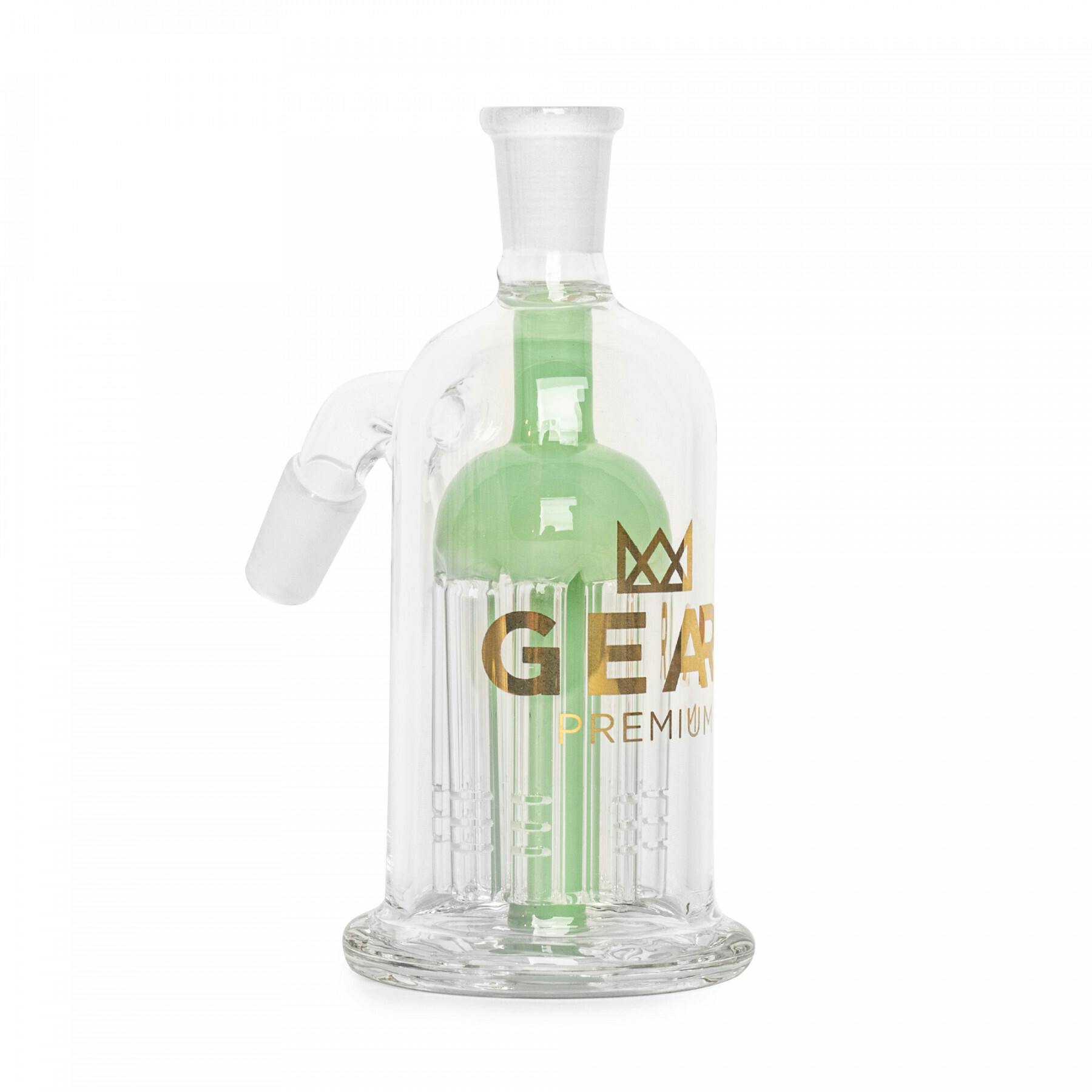GEAR PREMIUM® 14mm 45 Degree Ash Catcher W/8-Arm Tree Perc Mint Green - DISPLAY