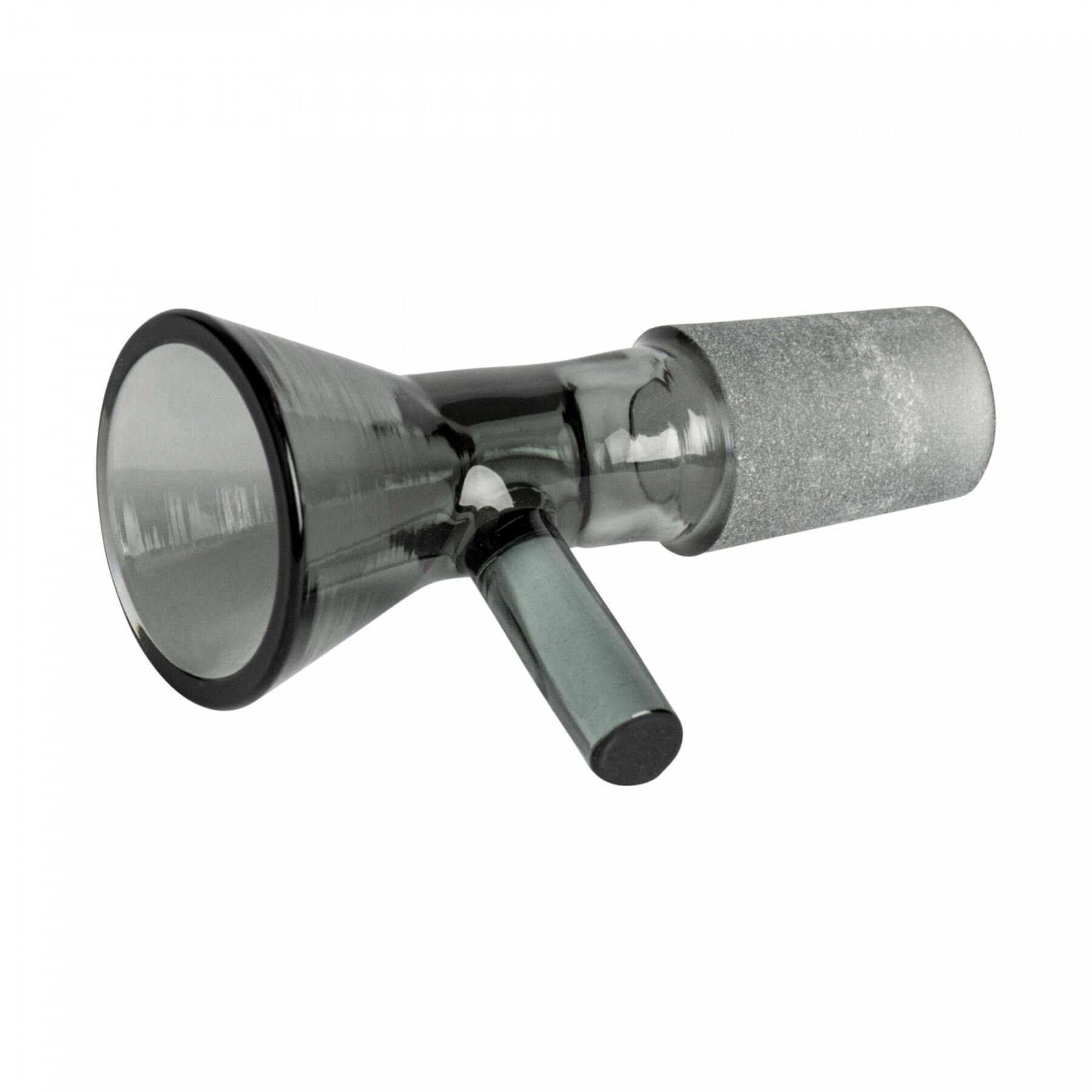 RED EYE GLASS® 14mm Cone Bowl Pull-Out - 14mm - Smoke - 132SK - FRK-56 (LEFT)