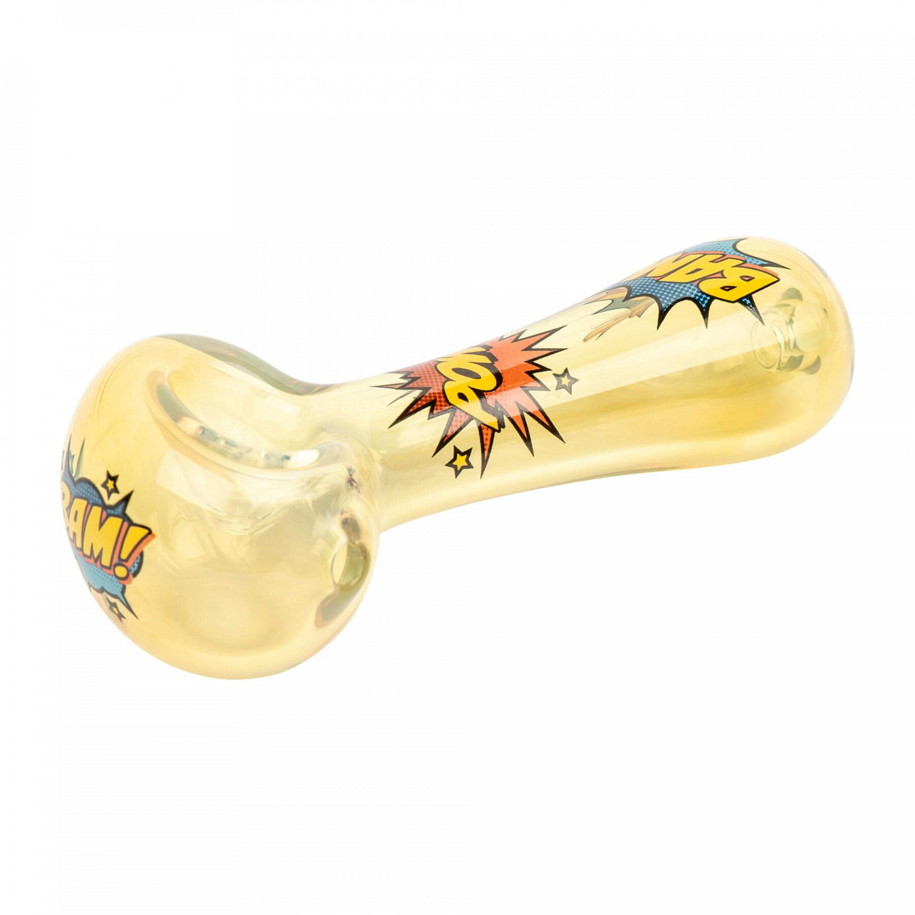 RED EYE GLASS - 4" Hero Hand Pipe - Colour Changing - 2247CC - DISPLAY