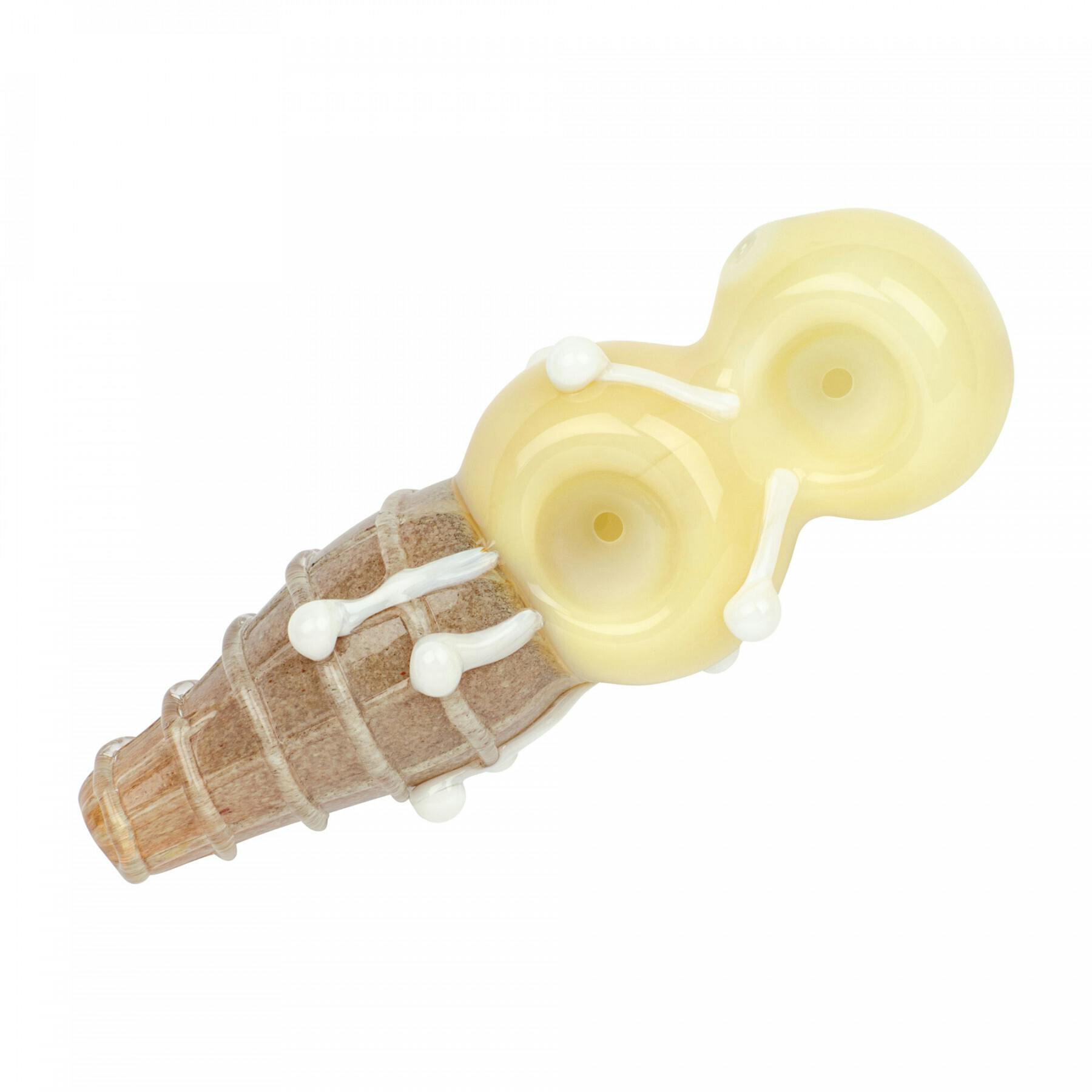 5" Two Scoop Hand Pipe - VANILLA - 2514CC