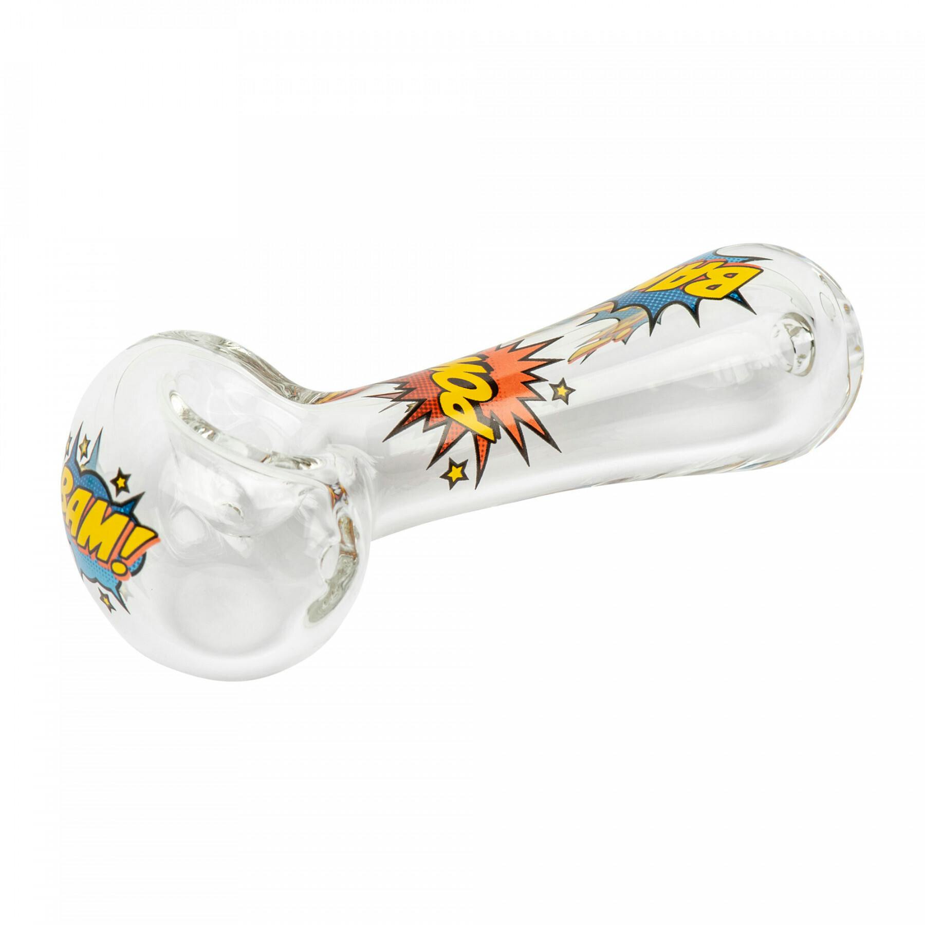 RED EYE GLASS® 4" Hero Hand Pipe - Clear - V8