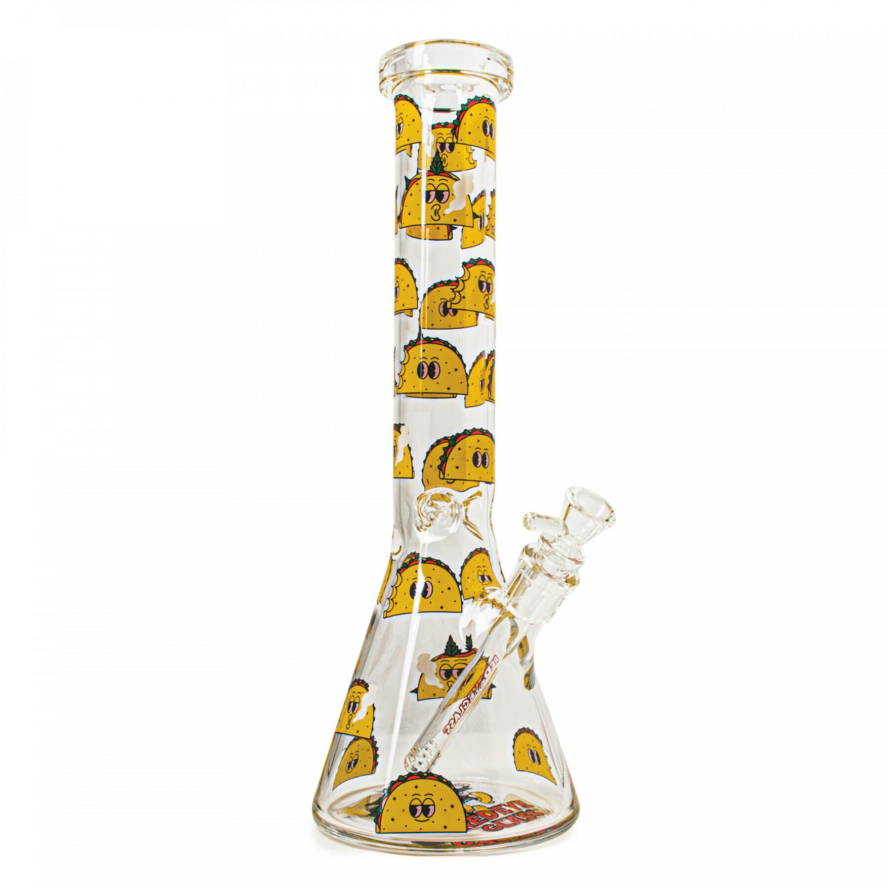 RED EYE GLASS® - 15" Taco Tuesday Beaker Tube - DISPLAY