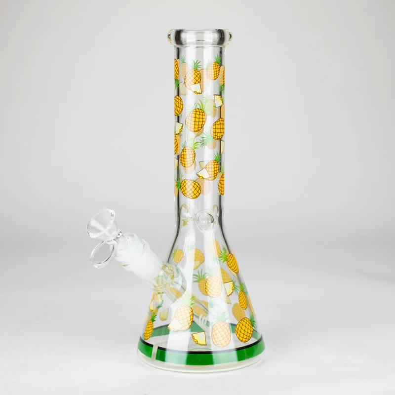 O 10" Glass Bong with Fruit Design - Pineapple - 777-BA853 - U4B