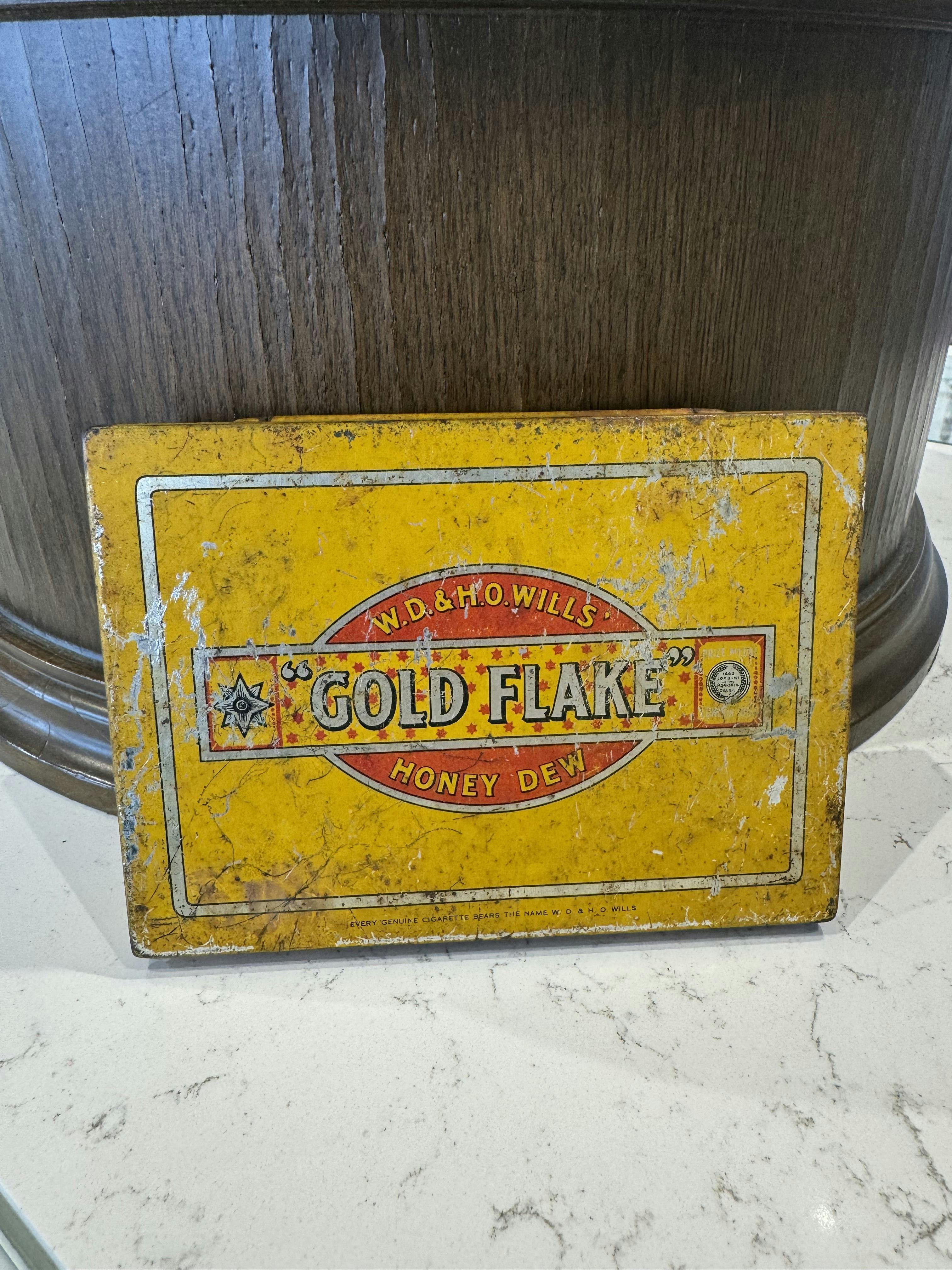 Vintage Gold Flake Honey Dew Cigarette Tin – W.D. & H.O. Wills - Display
