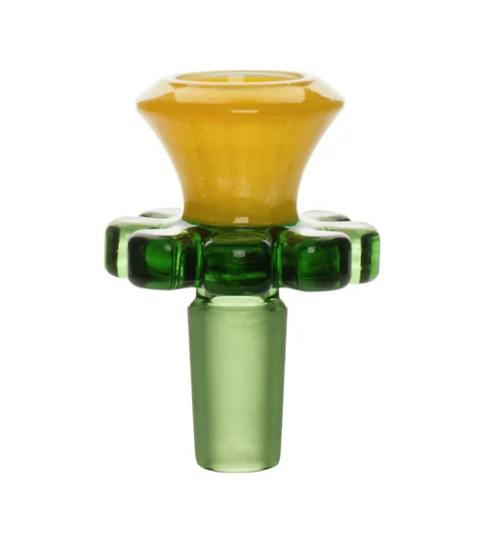 RED EYE GLASS - 14MM YELLOW TRUMPET FLOWER PULL-OUT - FRK-31