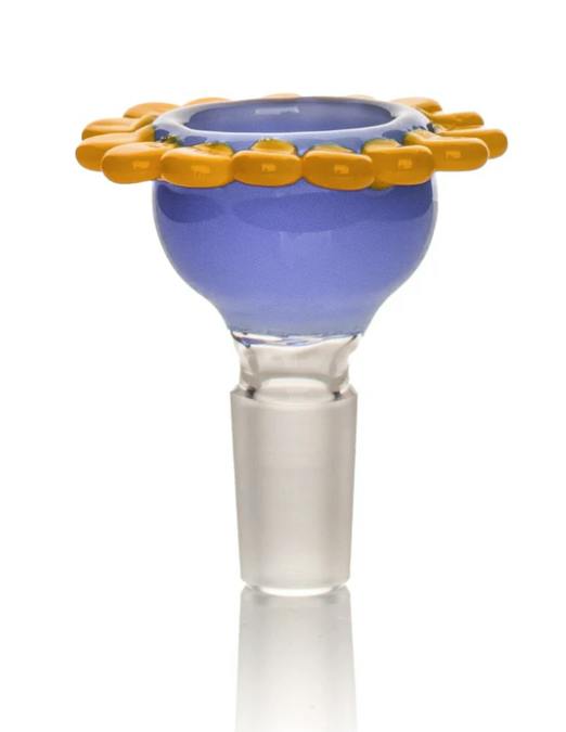 RED EYE GLASS - 14MM YELLOW FLOWER PULL OUT