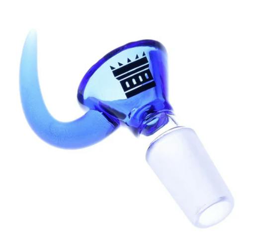 SC Castle Glassworks - 14mm Horn Bowl - BLUE - FRK-40