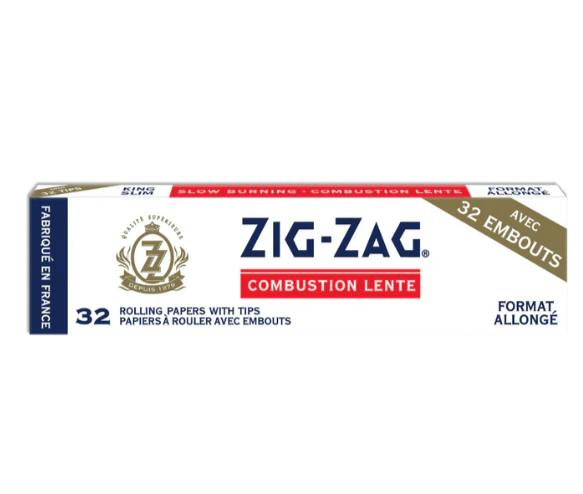 ZIG-ZAG - KING SIZE WHITE ROLLING PAPERS & TIPS - CB06-D (RIGHT)