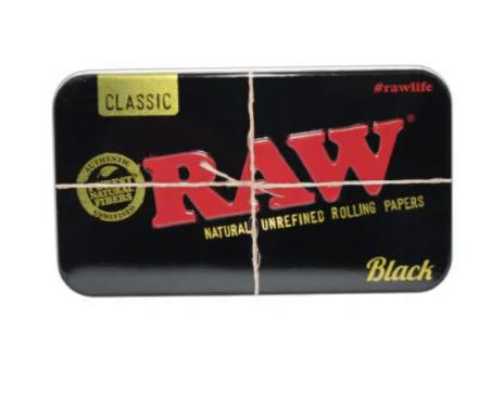 RAW BLACK METAL TIN CASE