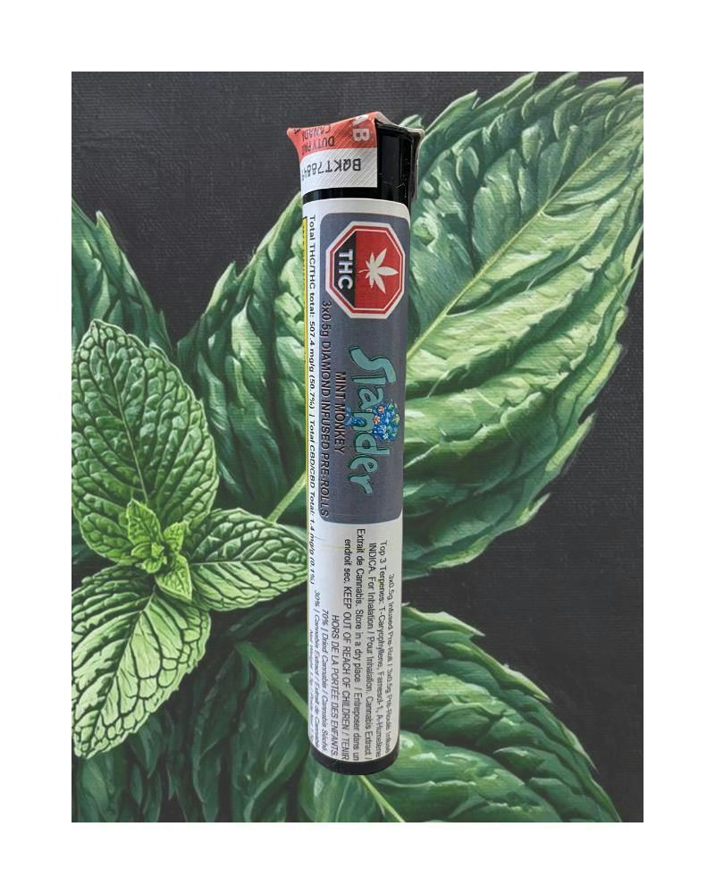 Mint Monkey Infused Pre-Rolls | 3 x 0.5g