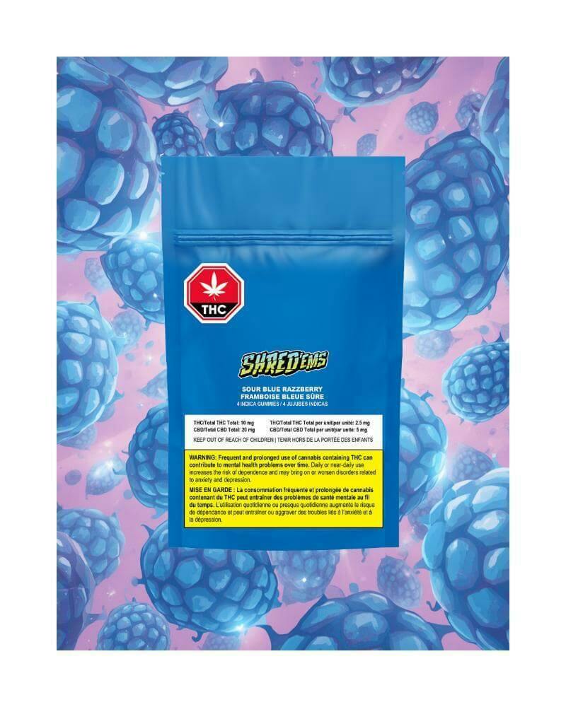 Sour Blue Razzberry Soft Chews | 20mg CBD + 10mg THC