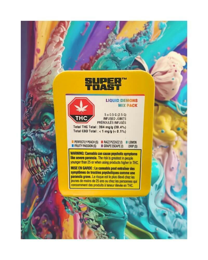 Liquid Demons Mix Pack Diamond Infused Pre-Rolls | 5 x 0.5g