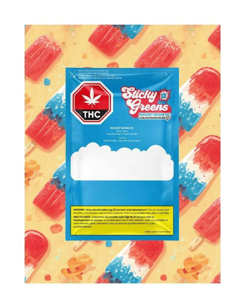 Rocket Bomb OG Pure Diamonds 510 Cart | 0.95g