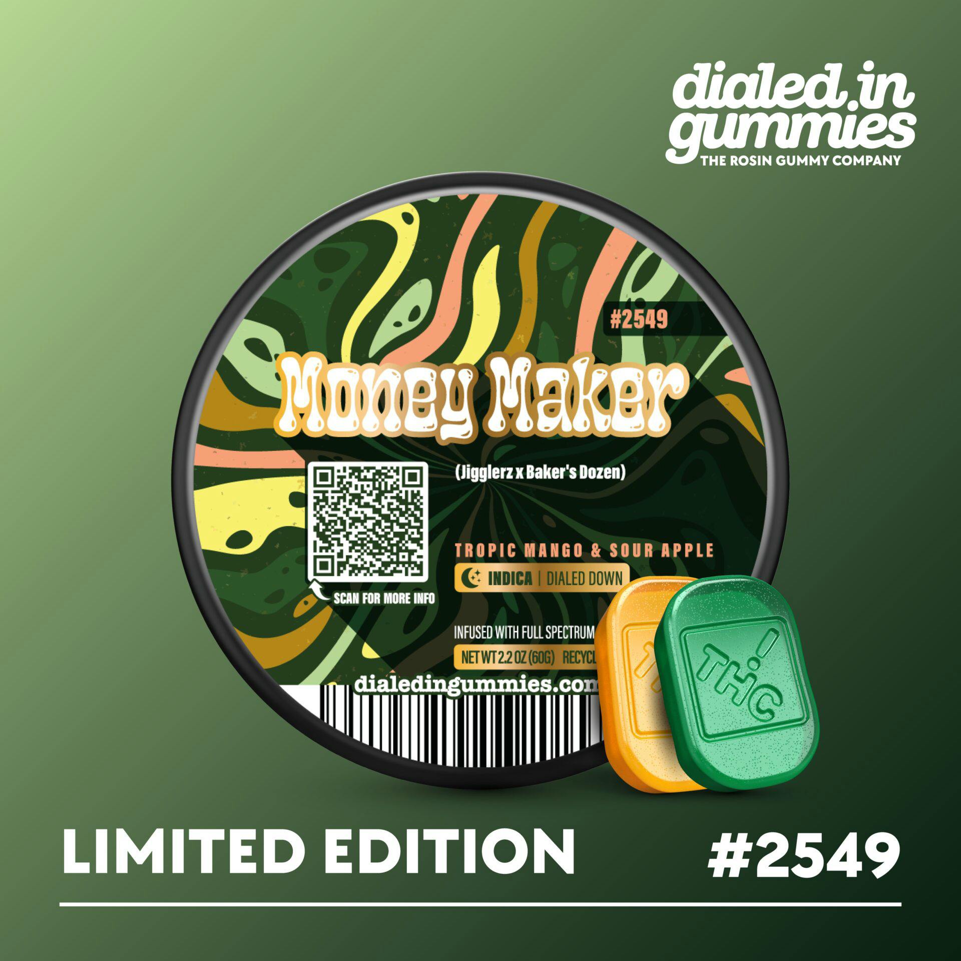 Dialed In | Indica | Money Maker | 100mg