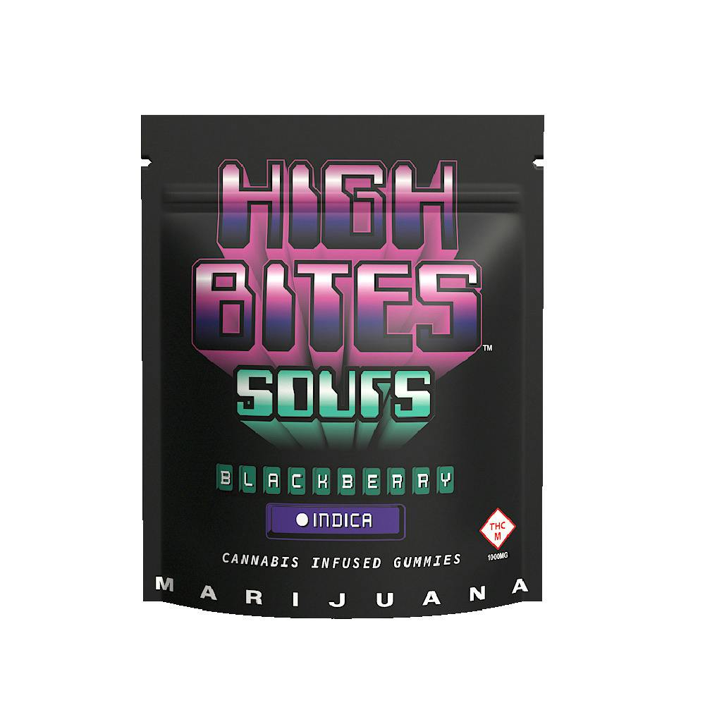 High Bites: Gummies | Sour Blackberry | 1000mg | 10pk