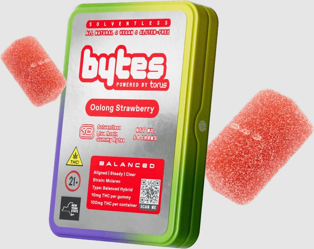 Bytes - Oolong Strawberry - Rosin Gummies (100mg)